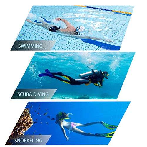 Snorkeling Gear for Adults, Dry Snorkel Mask Set, Scuba Diving Snorkle mask Set Adult, Panoramic Wide View Anti-Fog Dive mask, Swimming Diving Snorkeling Packages (Black+Pink(2 Set)) by DIPUKI - Used condition - US$22.04