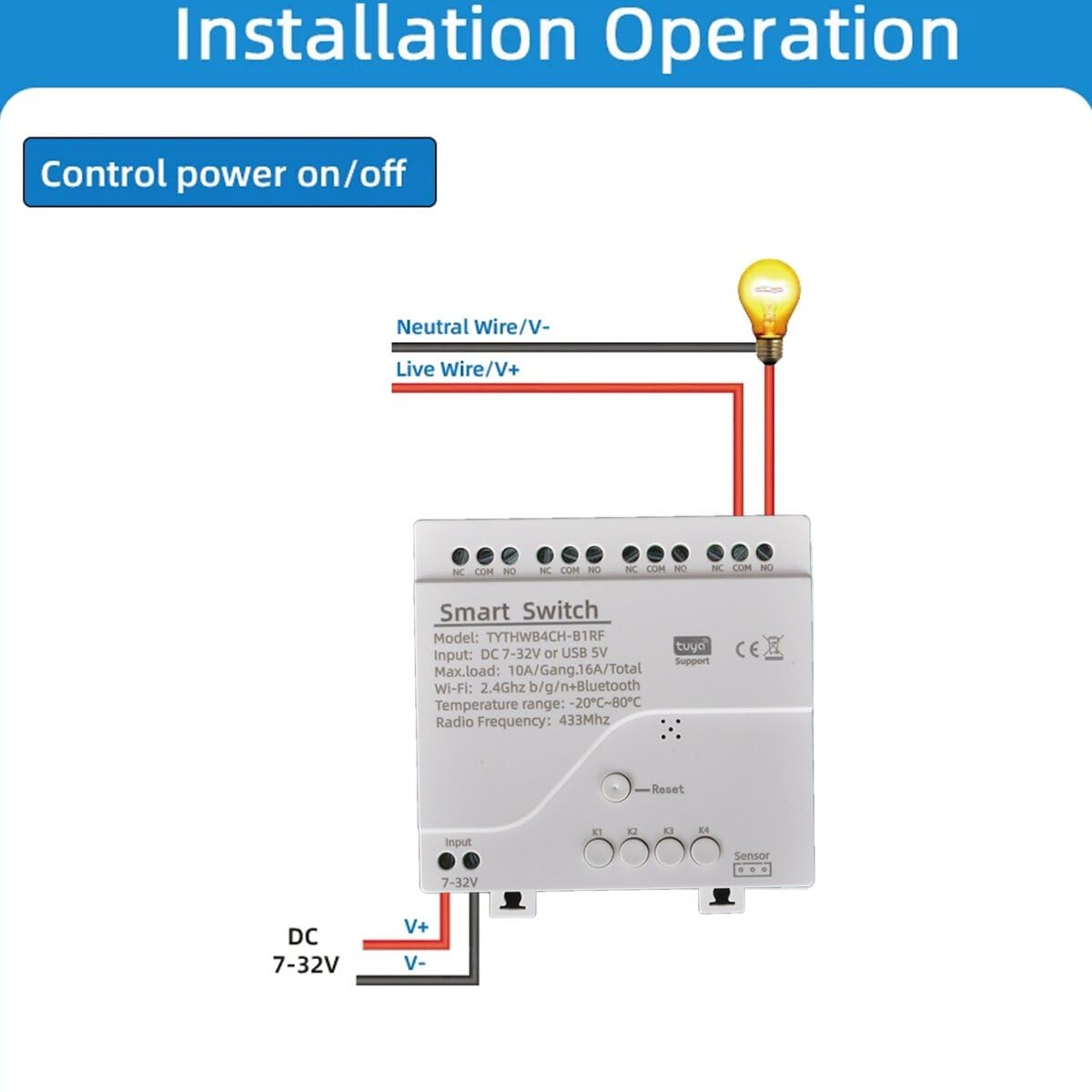Interruptor de temperatura inteligente wifi, módulo 4 canales, relé pasivo de contacto limpio, consumo de energía, métricas de rendimiento, para la aplicación Smart Life, funciona con Alexa Google