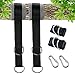 MASCARRY Tree Swing Hanging Kit (Set Of 2) Holds 2200 LBS 5ft Straps + 2 Tree Protectors + 2 Carabiners with Locking System & Video Instructions, for Swing Sets, Tree Swings, Hammock & Tire Swing by