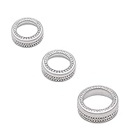 Vista 4 de Keptrim Bling Crystal Rhinestone AC Interruptor de aire acondicionado Botón de perilla de afinación de volumen Anillo para Dodge Challenger Charger