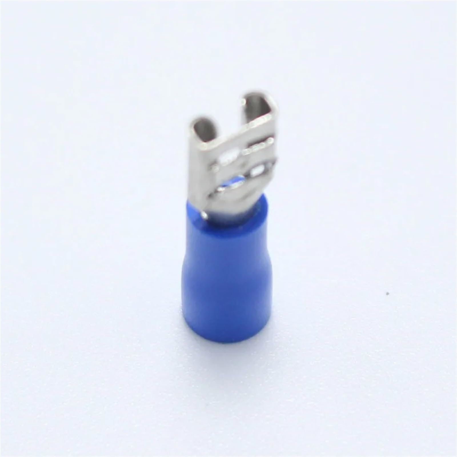 100 conectores eléctricos azules preaislados de terminal de horquilla macho + hembra de 4,8 mm for cable de 16 a 14 AWG/cable de 1,5 a 2,5 mm²