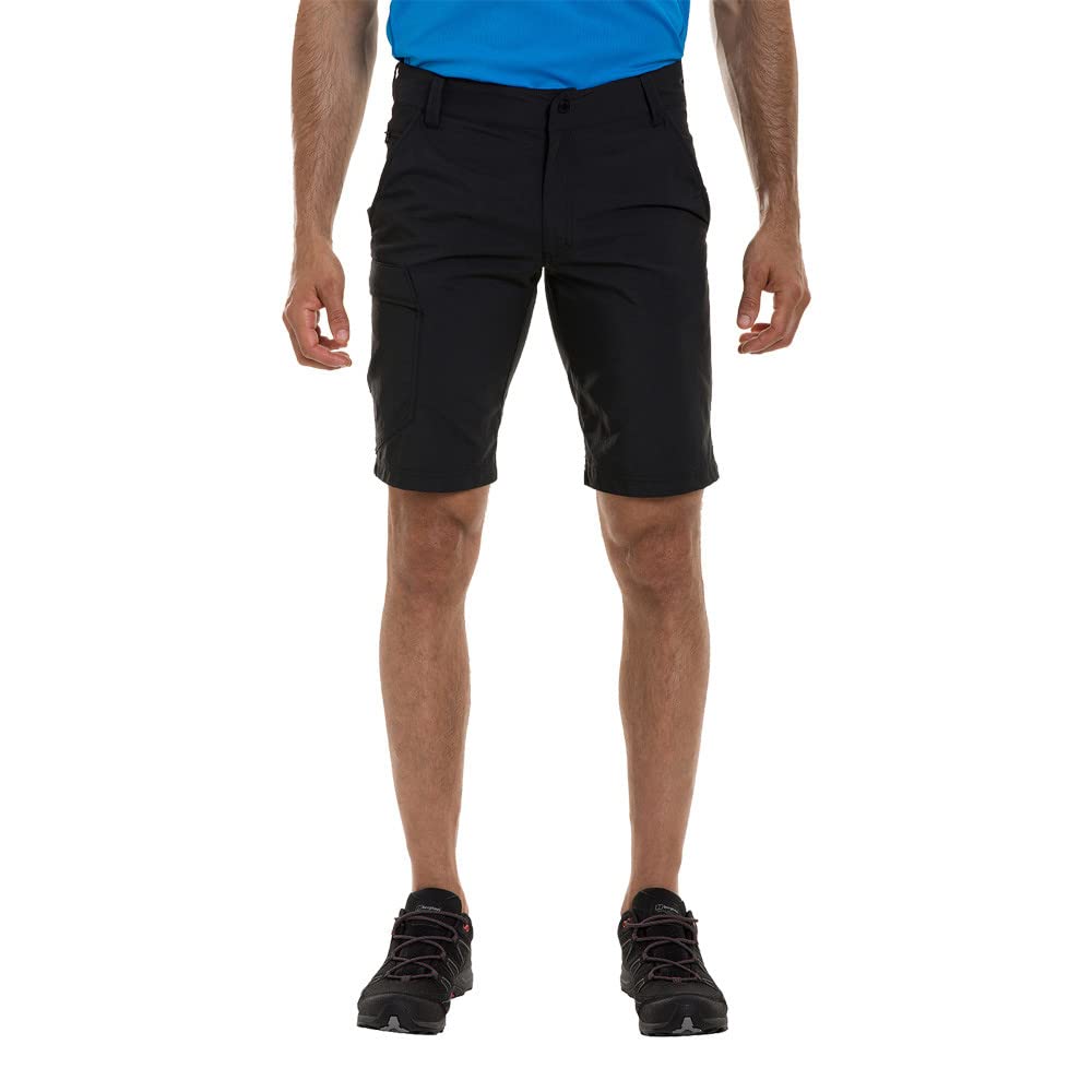 Berghaus Men's Navigator 2.0 Walking Shorts| Lightweight Design | Comfortable Fit | Fast Drying Outdoor Shorts, Black/Black, 32