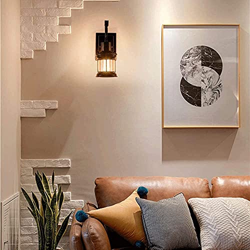 Lámpara de pared retro de cristal WQHPLMD ideal para crear ambientes cálidos en salón 6