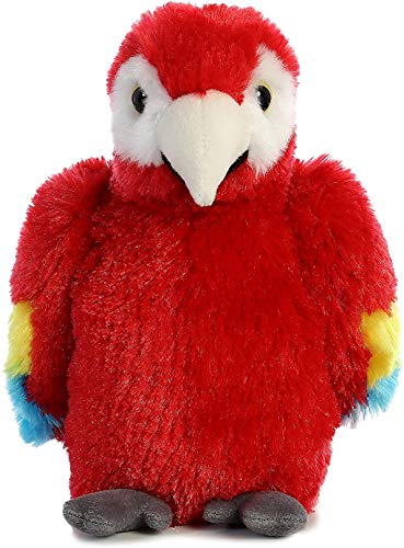 Peluche ara écarlate souple et réaliste Aurora World Mini Flopsie 8 pouces