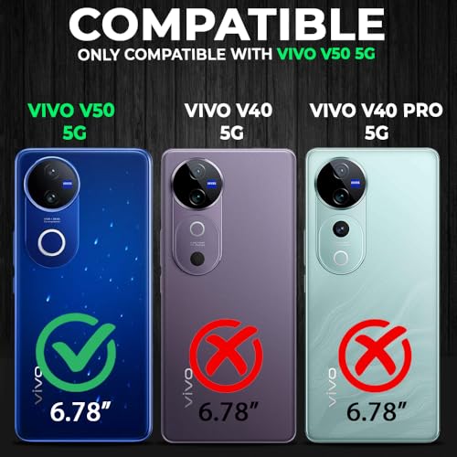 Image of AESTMO Vivo V50 5G / V50e 5G / Vivo T4R / iQOO Z10R 5G Back Cover | 360 Protection | Matte Frosted Hard Back Translucent | Bumper Case (Smoke Black Matte PC+Black TPU Bumber)