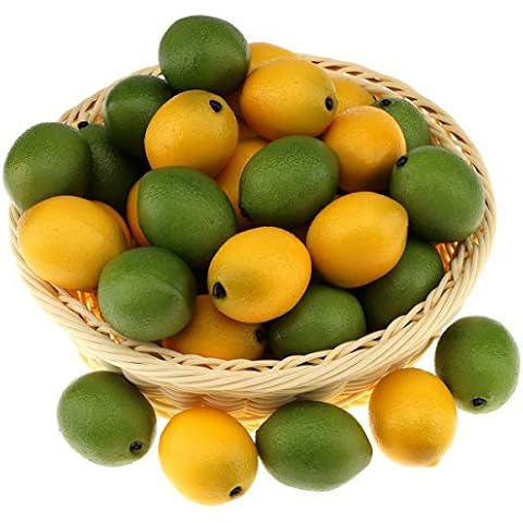 Gresorth 24 pcs Artificiales Limones y Limes Cover