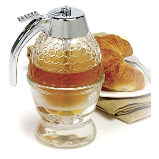 Bulk Glass Jars Norpro Honey Syrup Dispenser Honey Pot