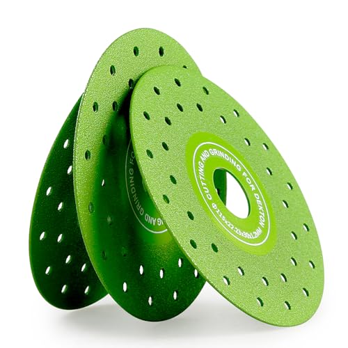 LOZLIN 3PCS 115MM Vacuum Brazed Ultra-Thin Multi-Pore Flat Abrasive Sheet Disc for Porcelain Glass Ceramic Tile Granite Marble Diamond Saw Blade - Image 5