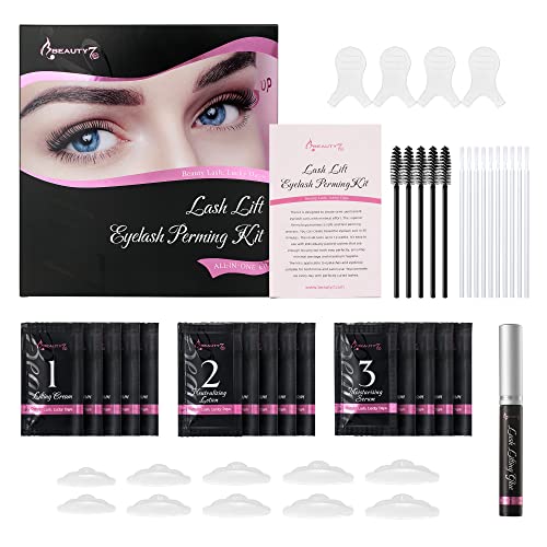 Beauty7 Kit de Cils Rehaussement 2 en 1, Professionnel Semi-permanent pour Cils et Sourcils, Lash Lift Kit Eyelash Perming Cils Curling Perming Set Cover