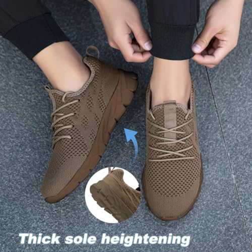 Image of DLWKIPV Mens Running Shoes Sneakers Non Slip Slip On Tennis Lightweight Athletic Cushioned Comfort for Walking Gym Fitness & Daily Training Leisure Sports