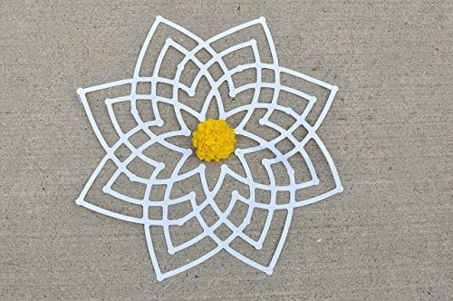 Image of Desi Favors Hrudaya Kamal Cutouts | Doorway Decoration | Rangoli Traditional Kamalam Cutouts | Wedding Mandapam Decorations | Indian Golu Decor | 16 Inch (Pack of 4)