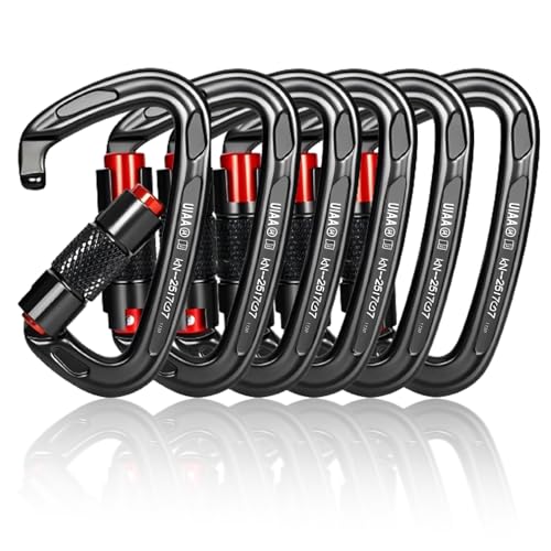 UIAA Certified 25KN Carabiner Heavy Duty, Auto Locking