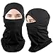 Dimples Excel Thermal Fleece Ski Balaclava Face Mask for Skiing Snowboarding Motorcycle Cycling Mountaineering Hunting Winter Sport (2 Pack) (Thermal Fleece Version (Black + Black))