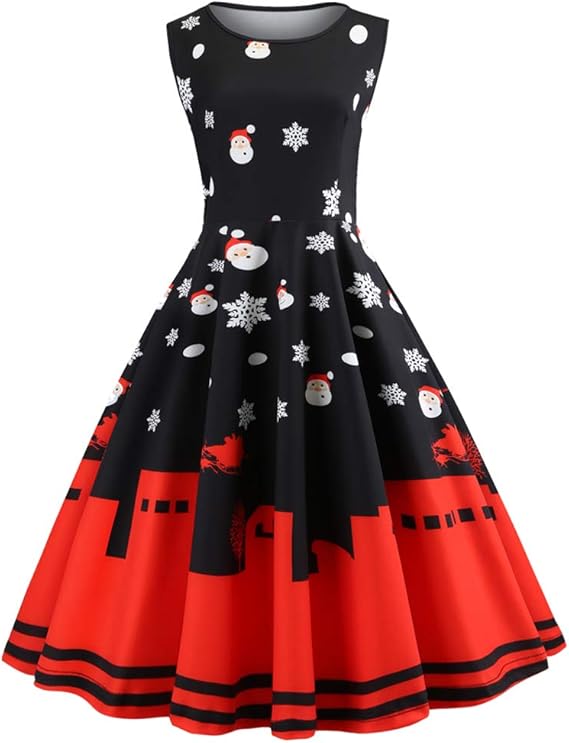 Amazon Co Jp ワンピース レディース 秋 冬 Ilike Fishion ドレス クリスマス 秋冬 フェミニンドレス コス レディース 仮装 ミスアメリカ 着痩せ パーティー 50年代風 クリスマス夜 洋服 露宴 二次会 忘年会 ハロウィン仮装 ワンピース Xl ブラック ファッション