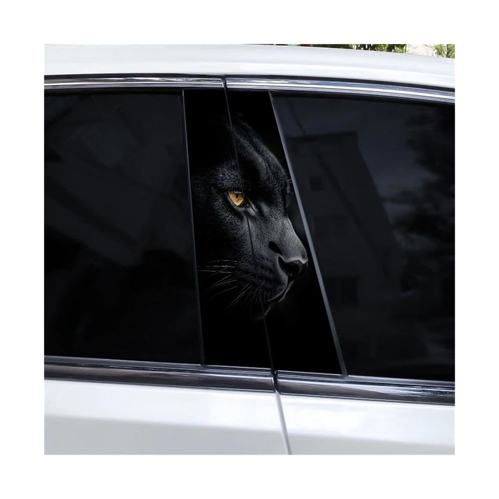 Bertdcx E Animal Leopard Car B-Pillar Waterproof Sticker Diy Car Styling Decal Auto Parts(E)