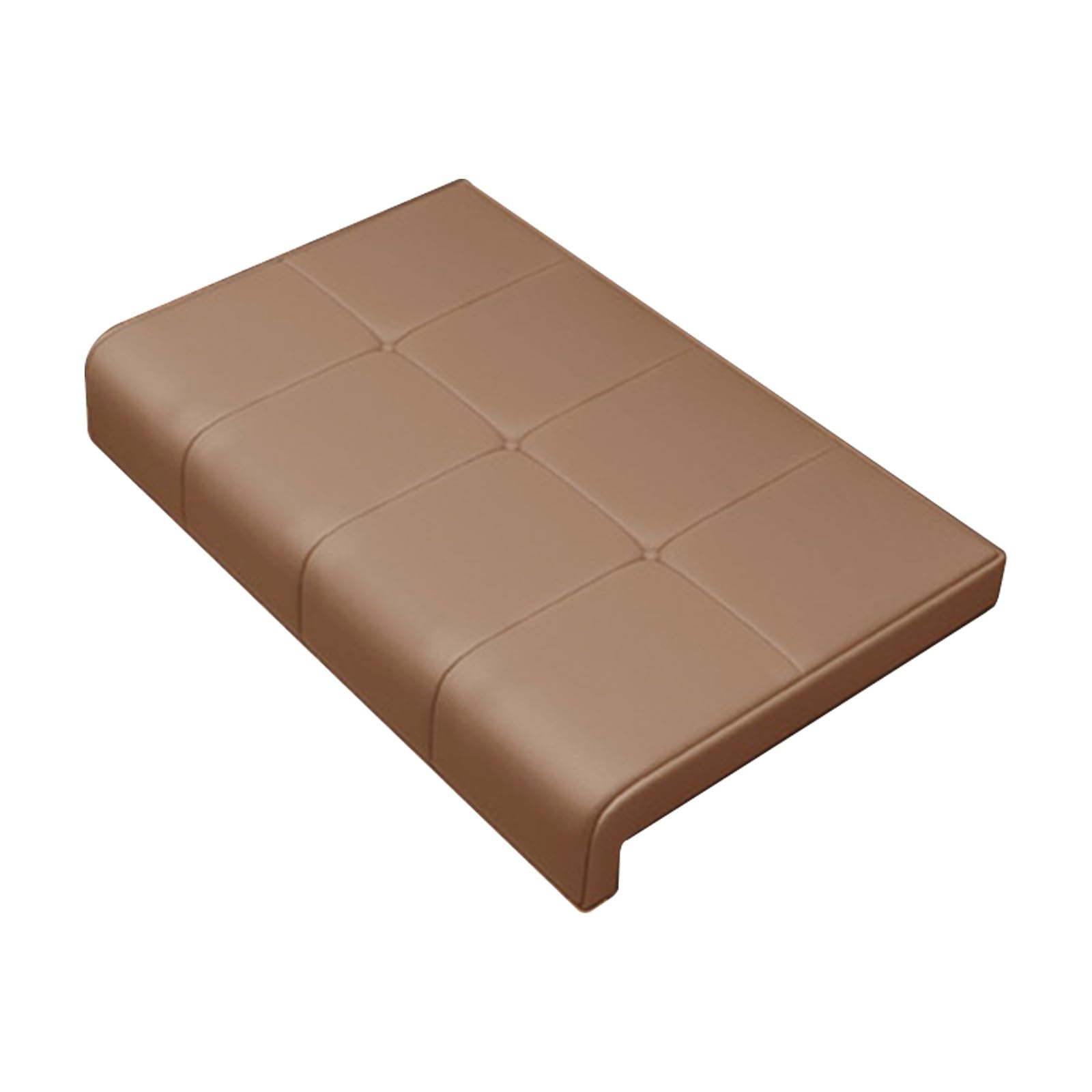Cuscino per Scale in Pelle, Cuscino per Panca Spesso 5,5cm con Spugna ad Alta Resilienza, per Ristoranti, Biblioteche, Cuscini per Panche e Finestre a Bovindo(Brown)