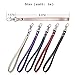 Arae Hand Wrist Straps, PU Leather [With Lock] for Cellphones/Cameras/USB Drives/Keychains/ID Name Tag Holders,6pcs pack (mixed color)