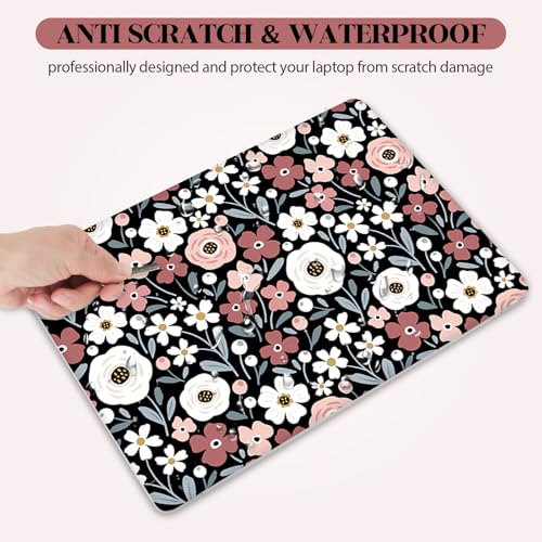 Image of Laptop Notebook Skin Sticker Cover Decal, 13 inch 13.3 inch 14 inch 15 inch 15.4 inch 15.6 inch Laptop Vinyl Skin Sticker Cover Art Protector Netbook, Cute Floral
