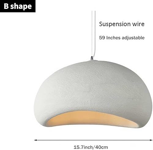 Miniatura 3 de JAYMP Lámpara colgante Wabi Sabi de 15.7 in para comedor, cocina, isla, pasillo, restaurante, lámpara colgante moderna E26, base E26, estilo