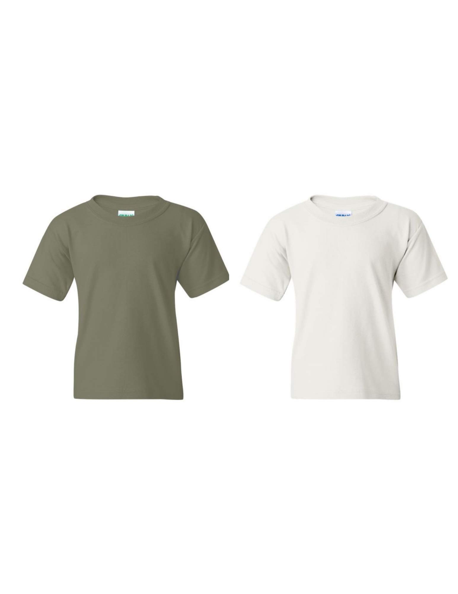 Gildan - Maglietta da bambino, motivo DryBlend - Blu - Medium