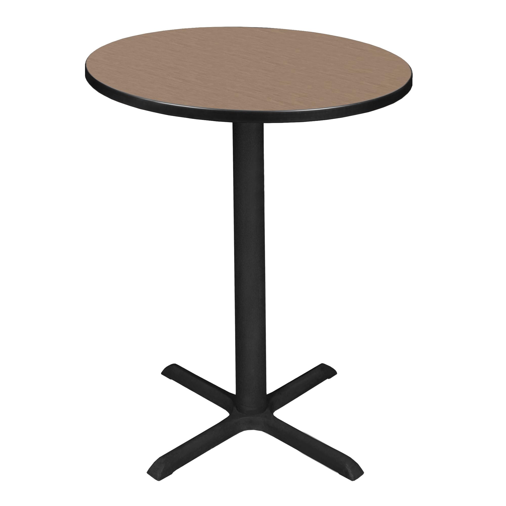 Photo 1 of ***TABLE TOP ONLY*** Regency Cain Small 30 in. Round X-Base Cafe Table- Noble Oak