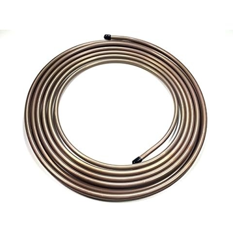 The Stop Shop Roll of 3/8" Copper Nickel Fuel/Transmission Line (.375) 25 Feet Cover