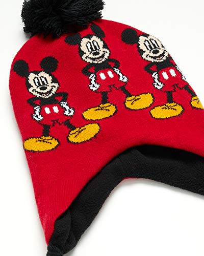Image of Disney Little Boys Mickey Mouse Hat and 2 Pair Gloves or Mittens Cold Weather Accessory Set, Ages 2-7