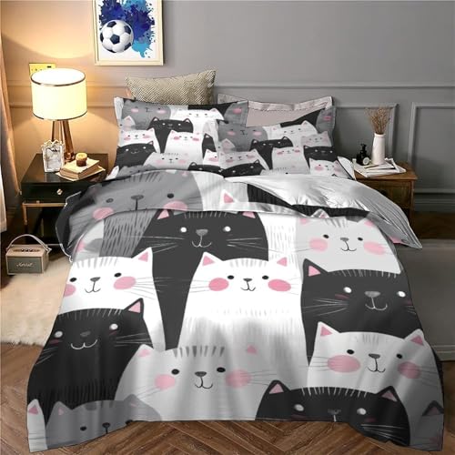 Parure de lit microfibre 220x240 cm housse de couette 3D confortable - 6
