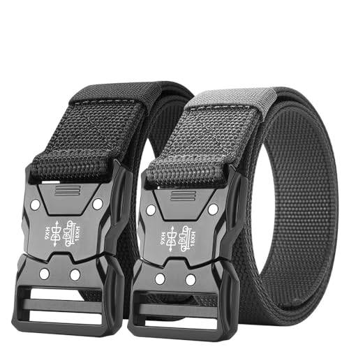 2PC Waist Belt Durable Automatic Buckle Perfect for Outdoor Adventures Unisex Accessories for Men and Women