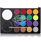 Ucanbe Planetoid 18 Colours Face Body Paint Palette Children's Makeup Set - Water-Activated ...
