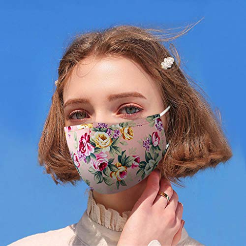 Bandanas faciais femininas/masculinas, reutilizáveis, elásticas, ajustáveis, névoa, poeira, rosto sa