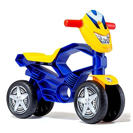 MOLTO | Moto correpasillos My 1st Molto Cross Azul | Moto Corre Pasillos Todo Terreno | Juguetes Infantiles Seguros y Resistentes | Fomenta el Sano Desarrollo de Niños y Niñas | De 18 a 36 Meses