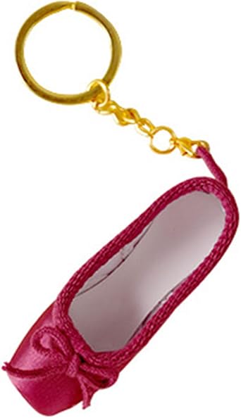 Mini Ballet Shoes Keychain Pointe Shoes Keyrings Handmade Pointe Shoe Charm Bag Penddant Gift for Dance Lovers