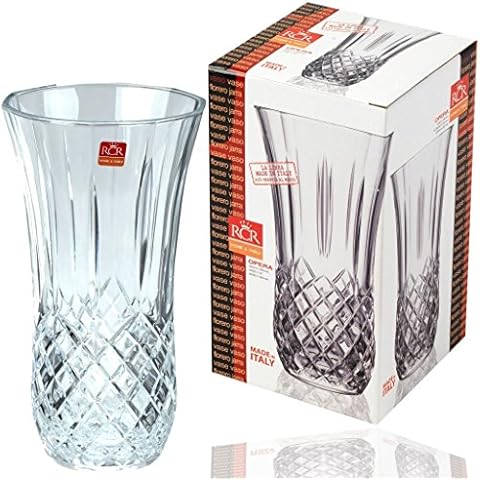 RCR 25cm Tall Crystal Flower Vase Cover