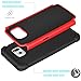 Tekcoo for Galaxy S6 Case, [Tmajor Series] [Red/Black] Shock Absorbing Hybrid Rubber Plastic Impact Defender Rugged Slim Hard Case Cover Shell for Samsung Galaxy S6 S VI G9200 GS6 All Carriers