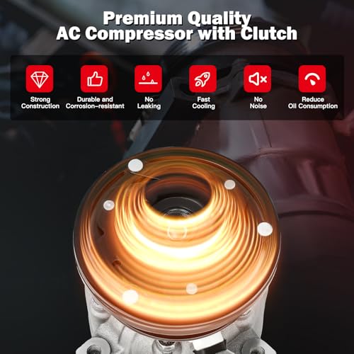 Image of Air Conditioning Compressor for Buick Century Regal for Chevrolet Beretta