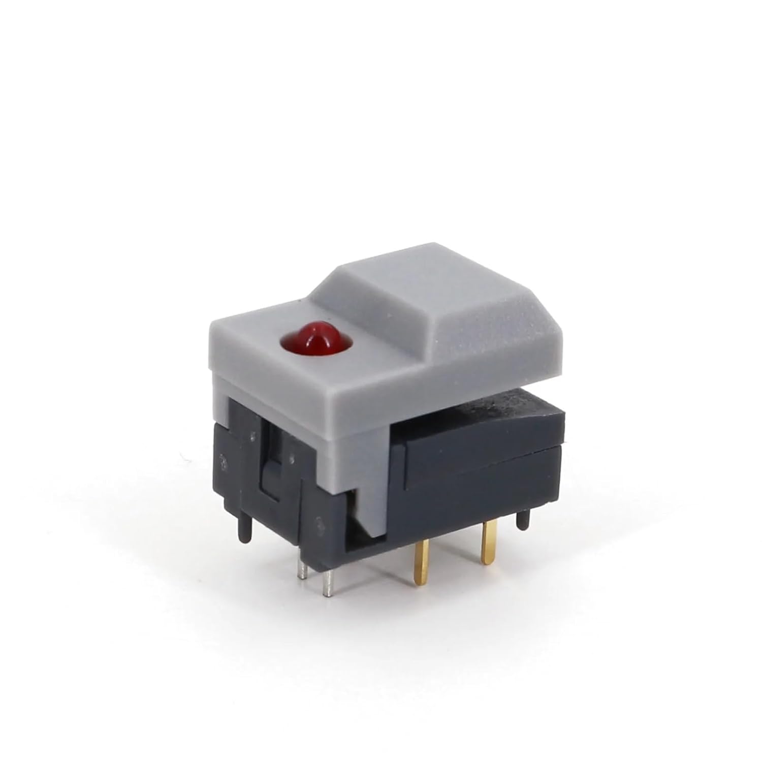 PB86-A1 6Pin with LED Momentary Square Push Button Tact Switch 10Pcs(10Pcs Grey)
