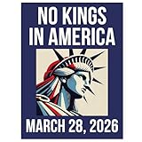 No Kings In America March 28 Resist Poster Protest March Sign Anti Trump, Subtle FDT Rally Anti Billionaire Activist s Wall Decor