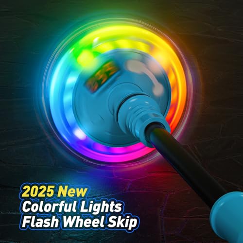 Flooyes Skip Ball for Kids, Ankle Skip Ball Toy with Counter, Timer and Cal Calculator, Boys Christmas Birthday Gifts for Age 6 7 8 9 10+, Rechargeable Colorful Flash Wheel Skip Ball for Boys - Thumbnail 5