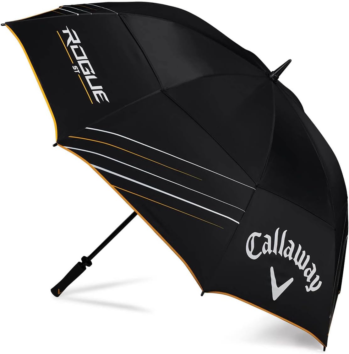 Callaway New Golf Rogue ST 64" Double Canopy Black/White/Gold Golf Umbrella : Sports & Outdoors