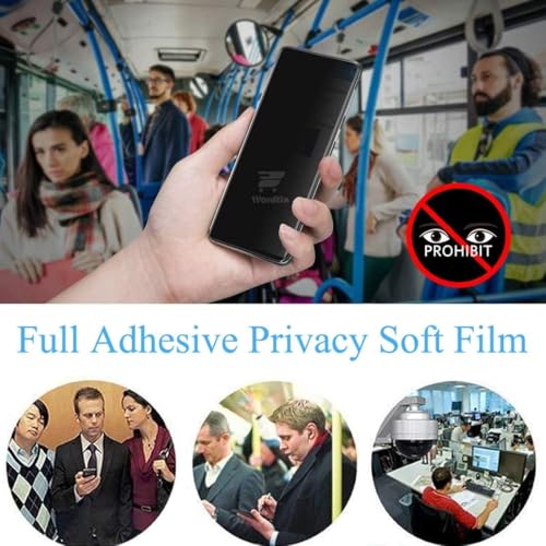 Image of WonRia Pack 1 - Privacy Screen Guard Protector for Realme 16 Pro Plus 5G Unbreakable Membrane Anti-Spy |Flexible TPU Film | Installation Kit | Transparent
