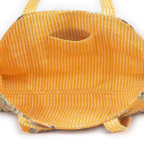 Image of Marubhumi Women Lightweight Travel Bag Purse Cotton Shoulder Tote Bag For Shopping Grocery & Beach Bag