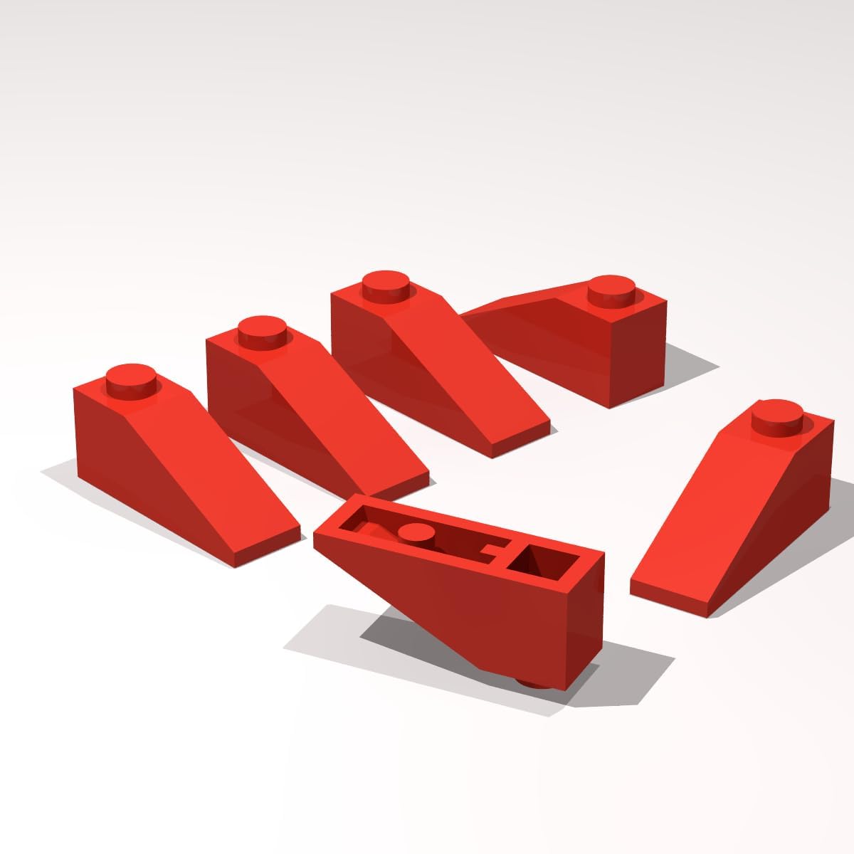 Classic Building Slope Bulk, Slope 33° 3x1 200 Piece, Compatible with Lego Parts and Pieces:(Colour:Green)