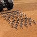 VEVOR Drag Harrow, 4 ft x 4 ft Durable Chain Harrow with 69 Sharp Teeth, Suitable for ATV UTV Tractor, Ideal for Soil Preparation, Seeding, Smoothing Landscapes, and Yard Gravel Driveway Maintenance