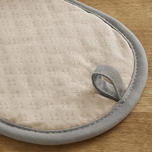 Image of KitchenAid Asteroid Pot Holder 2-Pack Set, Milkshake Tan, 6.5 inchx10 inch