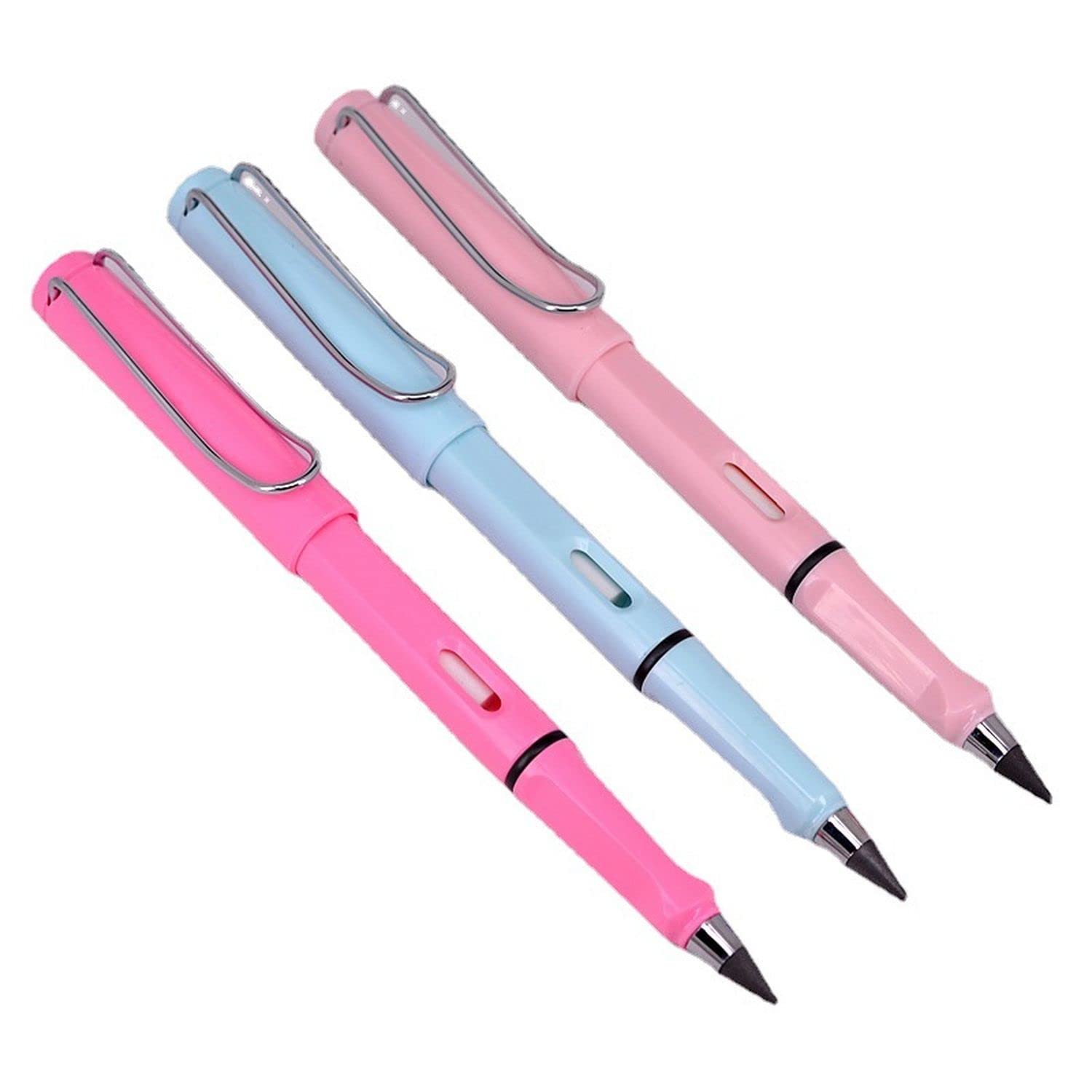 Reusable Magic Eternal Pencils with Eraser - 3 Pcs for Kids - Copybook & Sketching Drafting Drawing Pencils