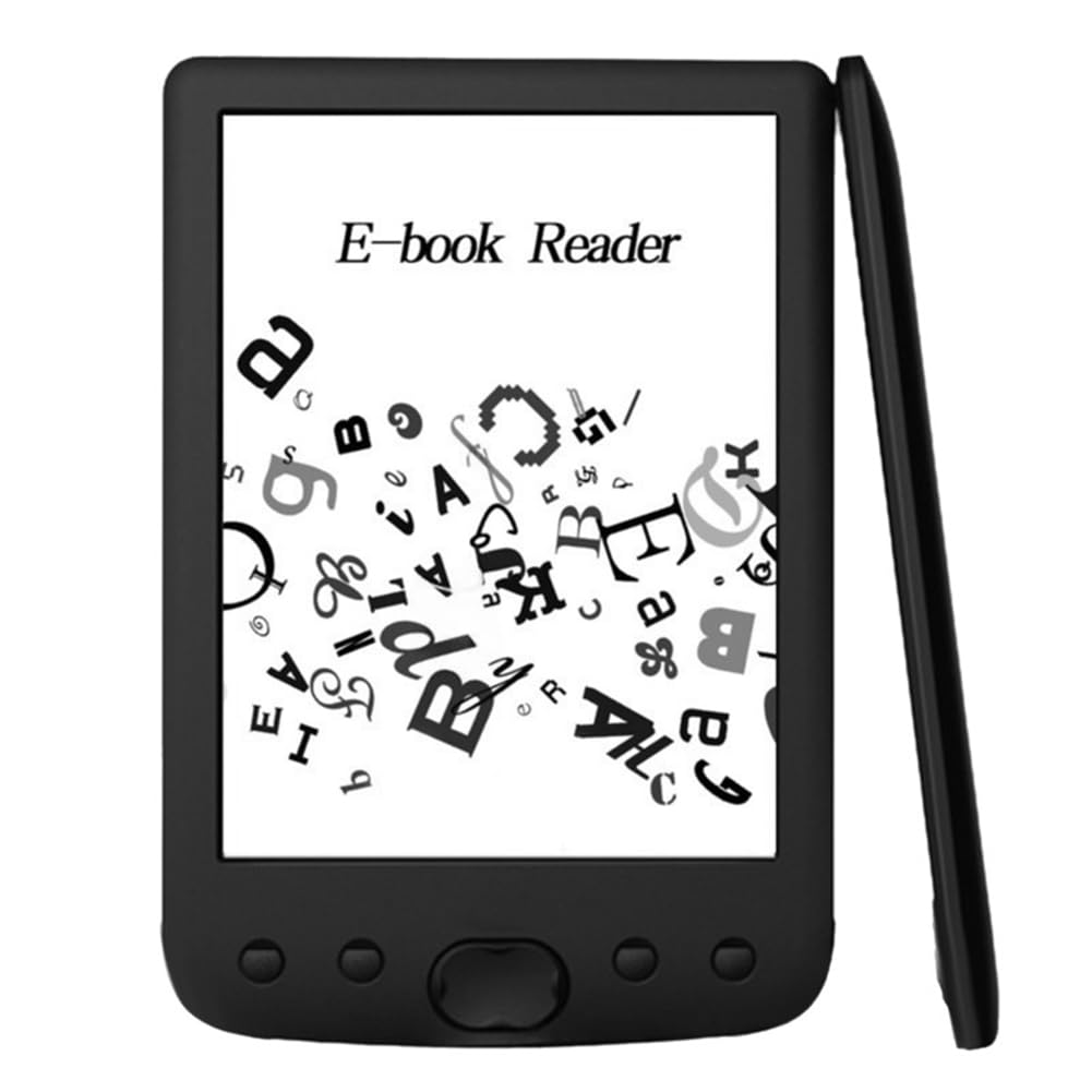 Lettore di Ebook Digitale Elettrico, Schermo A Inchiostro Portatile da 6 Pollici, Memoria da 8 GB per Casa e Spostamenti