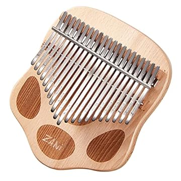 Capa do livro EXCEART Teclas de Piano de Polegar Kalimba 21 Kalimba Garra Gato De Madeira Piano de Polegar Dedo Presente para Os Fãs de Música de Piano Crianças Adultos Iniciantes