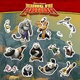 DreamWorks Kung Fu Panda Decals - Set of 13 Vinyl Stickers Po, Baby Po, Tigress, Master Shifu, Master Crane, Viper for Car Laptop Computer Kids Water Bottle Outdoor Waterproof
