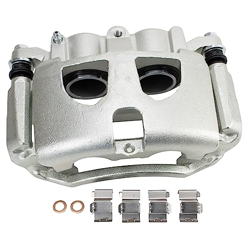 Image of TRQ Brake Pad & Rotor Kit Premium G-Coated Ceramic Compatible with 2017-2019 Ford F-350 Super Duty